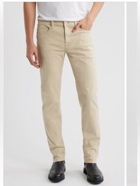FRAME nwot L’ Homme slim khaki 5 pocket twill pants